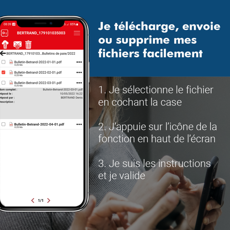 Application mobile coffre-fort numérique Actis